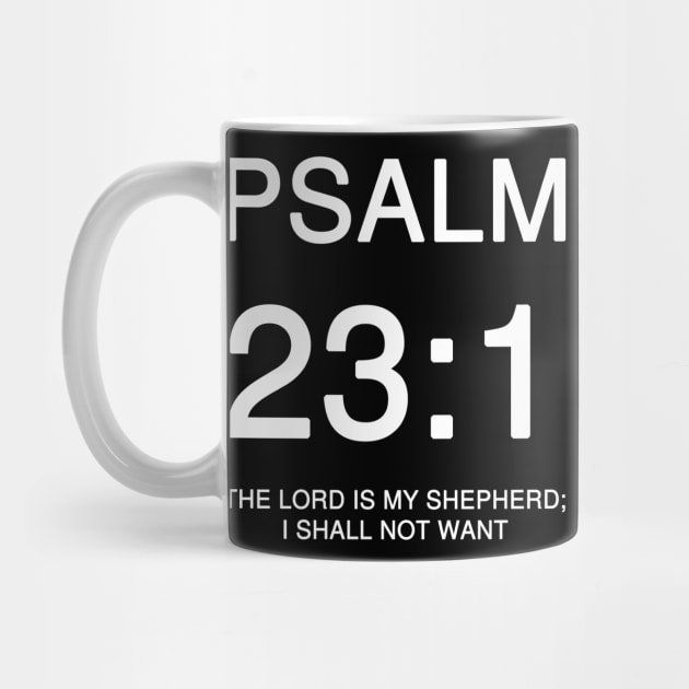 Psalm 23:1 KJV by Holy Bible Verses